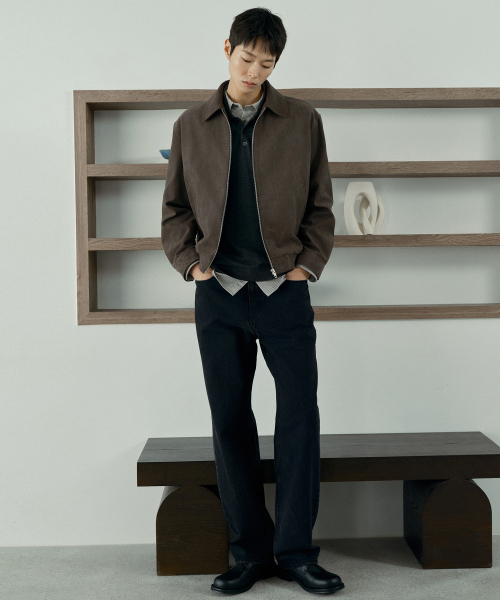 Suede Semi-Overfit Blouson - 2color