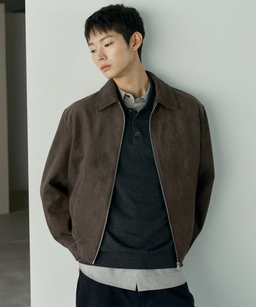 Suede Semi-Overfit Blouson - 2color