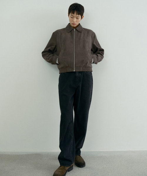 Suede Semi-Overfit Blouson - 2color