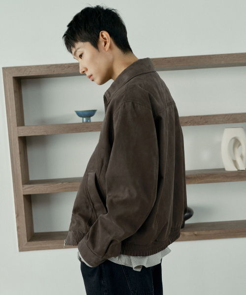 Suede Semi-Overfit Blouson - 2color