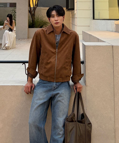 Suede Semi-Overfit Blouson - 2color