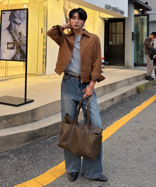 Suede Semi-Overfit Blouson - 2color