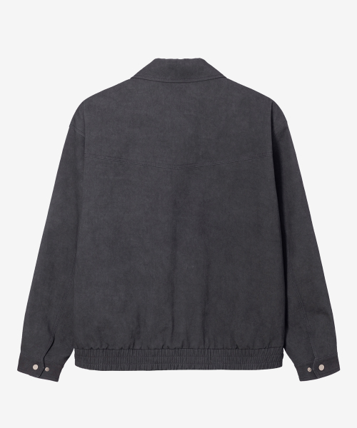 [COUTURE]Pigment-Washed Zip-Up Semi-Overfit Blouson