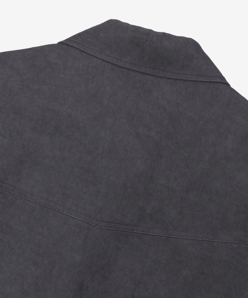 [COUTURE]Pigment-Washed Zip-Up Semi-Overfit Blouson