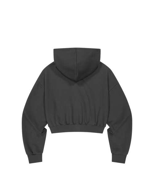 129 DOT HOODIE ZIP-UP CHARCOAL