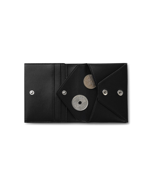 SOTY FOLD COIN WALLET - BLACK