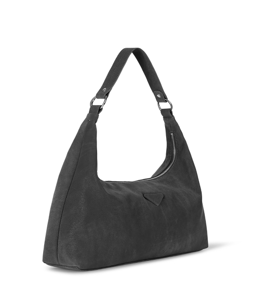 SOTY HOBO BAG - NUBUCK GREY