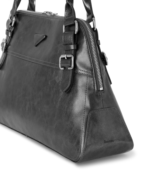 [Rosieline PICK] SOTY BOWLING BAG - METAL GRAY