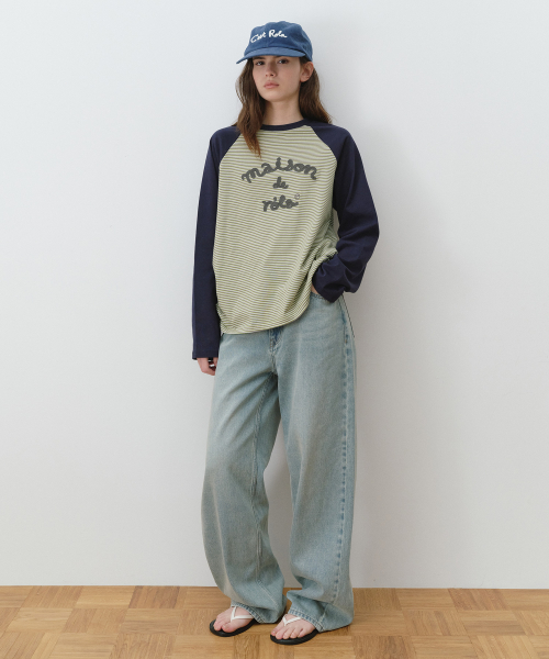 WIDE DENIM PANTS LIGHT BLUE