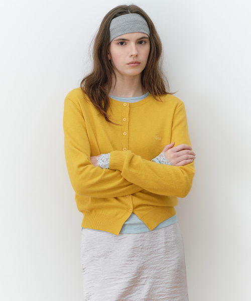 ROUND CARDIGAN YELLOW