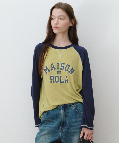 MASION DE ROLA REGLAN LONG SLEEVE OL+NV