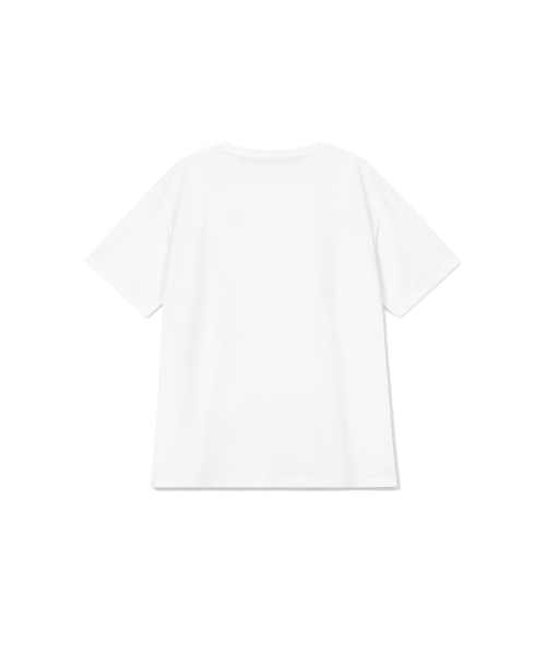 HEART DOG OVERFIT T-SHIRT, WHITE