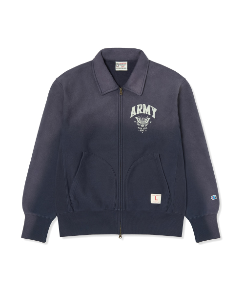 ARMY 스웨트 집업 가디건 Navy