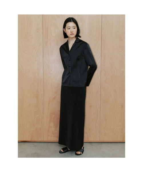 90 s BoSatin Shirt Black (TA6464A035)