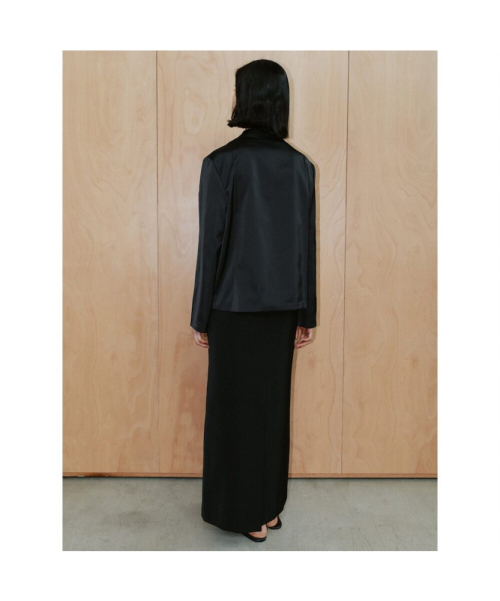 90 s BoSatin Shirt Black (TA6464A035)