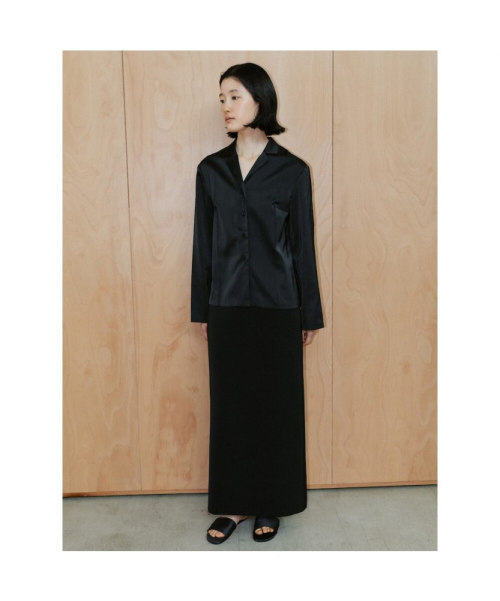 90 s BoSatin Shirt Black (TA6464A035)
