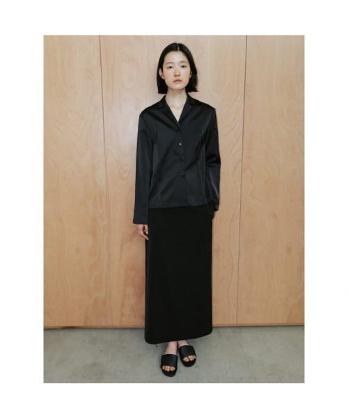 90 s BoSatin Shirt Black (TA6464A035)