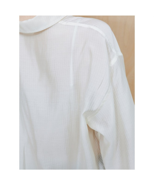 Sheer Stripe Shirt Ivory (TA6764A050)