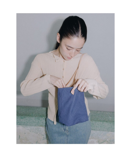 Ohu Pleated Knit Cardigan Beige (TA645AA04A)