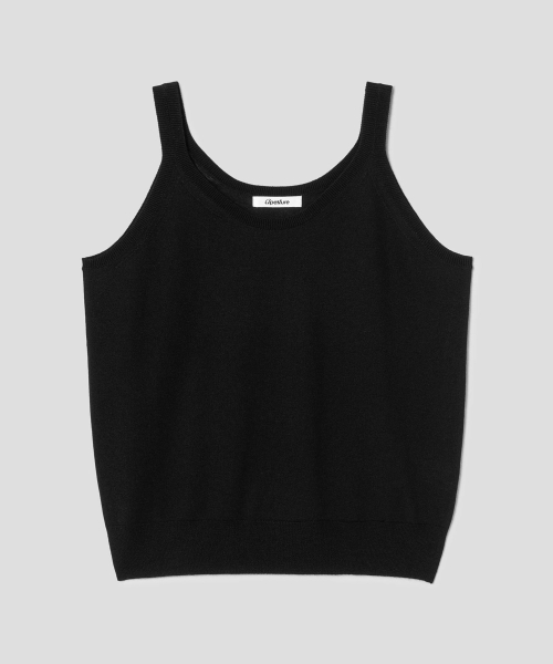 Paul Sleeveless Knit Top Black (TA6451A035)