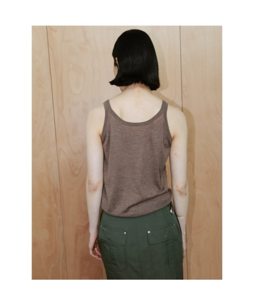 Paul Sleeveless Knit Top Brown (TA6451A03D)