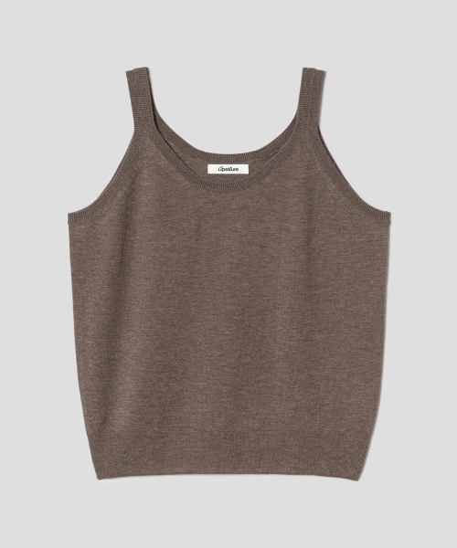 Paul Sleeveless Knit Top Brown (TA6451A03D)