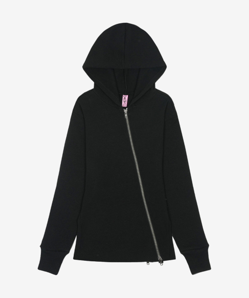 [X gemgem paradis] IRA zip-up hoodie / black