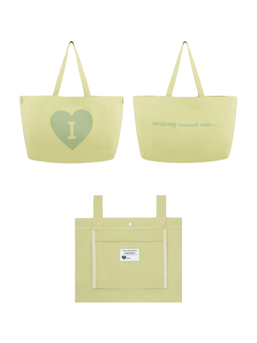 Heart Logo bag big ver. - Green (하트 로고백 그린)