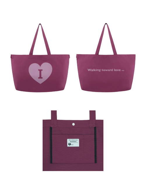 Heart Logo bag big ver. - Magenta (하트 로고백 마젠타)