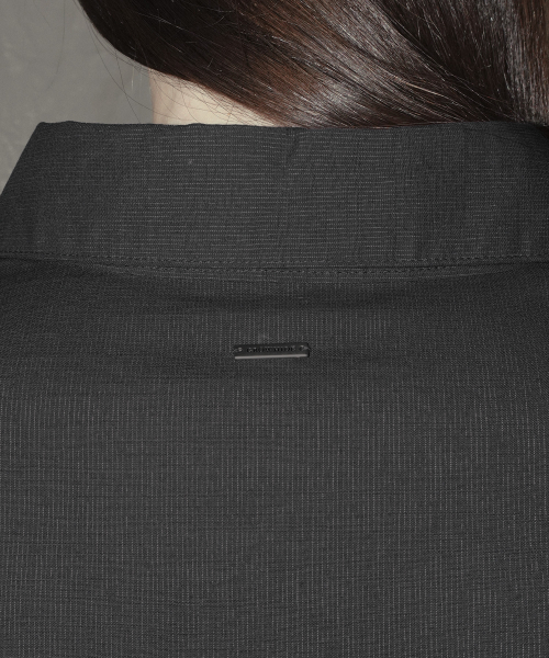 Titon Double Button Slim 3/4 Shirts - Charcoal