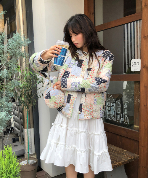 PATCHWORK QUILTED JUMPER MULTI
