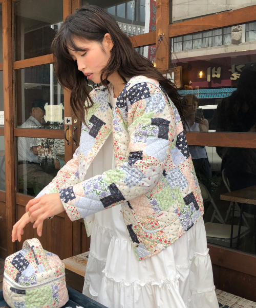 PATCHWORK QUILTED JUMPER MULTI