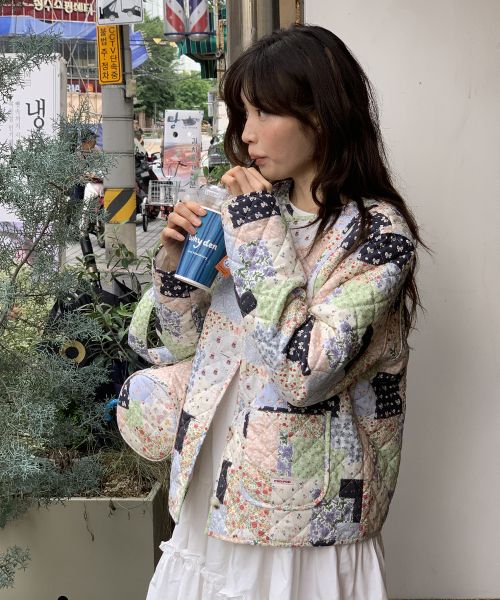 PATCHWORK QUILTED JUMPER MULTI