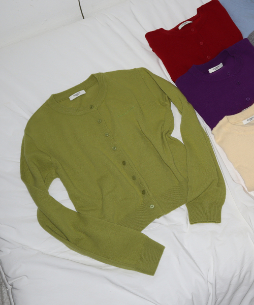 BASIC WOOL ARCHIVE CARDIGAN OLIVE