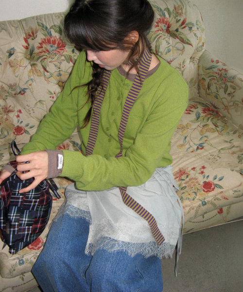 BASIC WOOL ARCHIVE CARDIGAN OLIVE