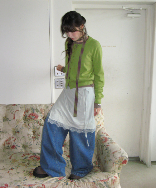 BASIC WOOL ARCHIVE CARDIGAN OLIVE