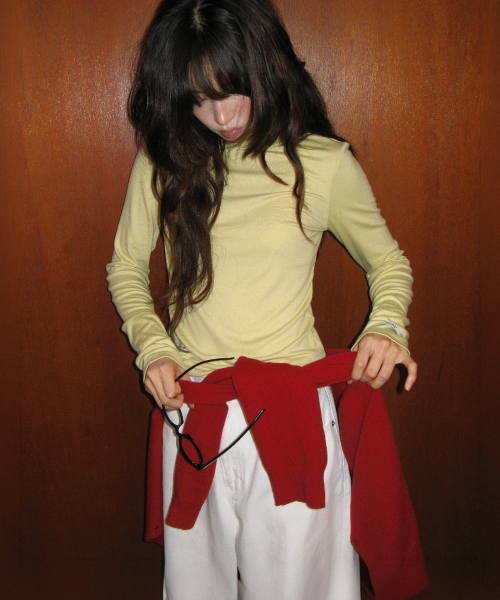BASIC WOOL ARCHIVE CARDIGAN RED