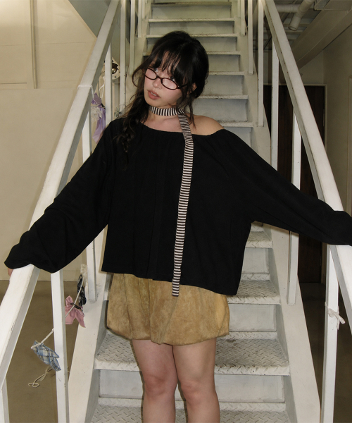 DRAWSTRING BALLOON SHORTS SUEDE BROWN