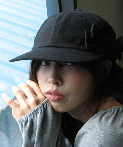 TRIPLE RIBBON WASHED BALL CAP BLACK