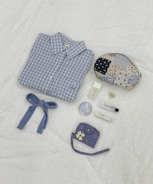 PATCHWORK QUILTED HALF MOON POUCH