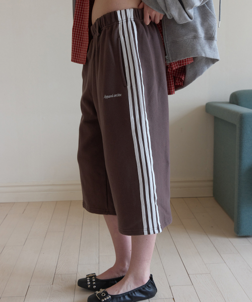 Bask bermuda track pants - Brown