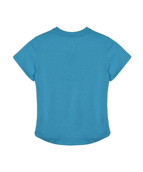 CURVED SLIM TOP_AQUA BLUE