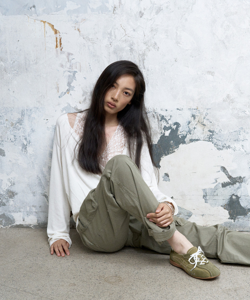 스키아 핑킹 셔링 스니커즈 그린