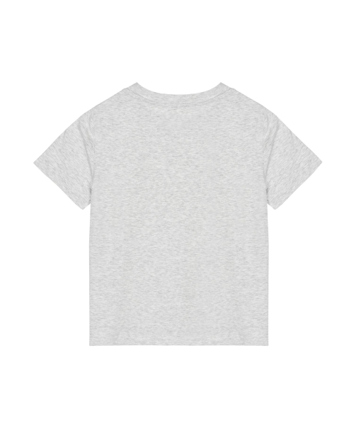 NICOLE LOGO GRAPHIC HALF TOP_MELANGE