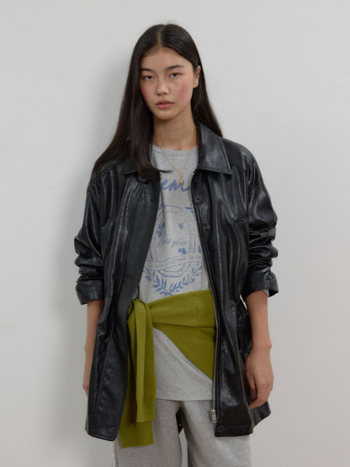 Faux Leather Safari Jacket MU2678JK802M