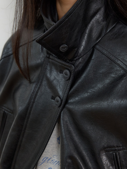 Faux Leather Safari Jacket MU2678JK802M