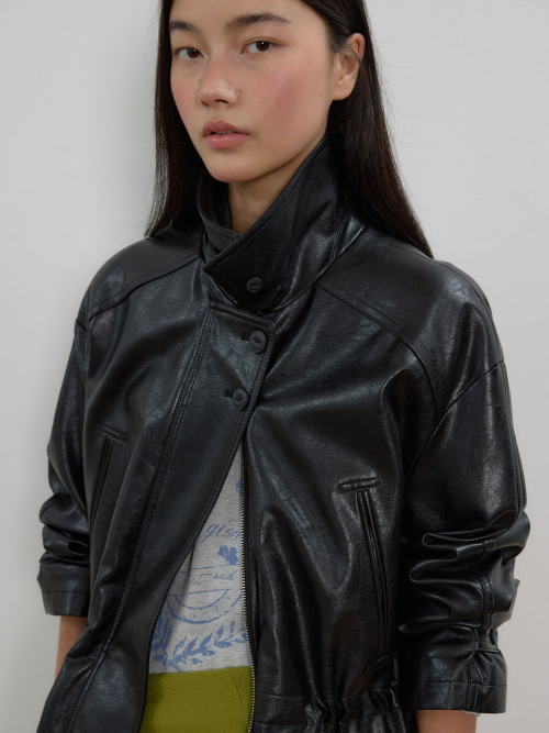 Faux Leather Safari Jacket MU2678JK802M