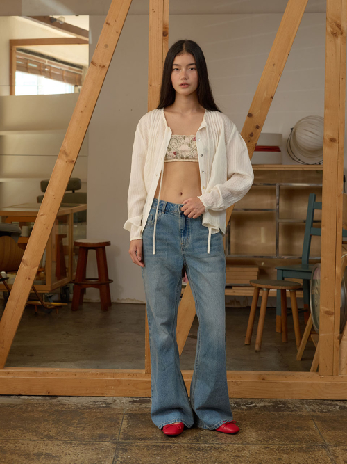 Feminine Pintuck Blouse MU2678BL802M