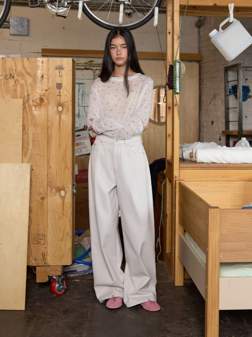 Barrel Leg Cotton Pants MU2678PT803M