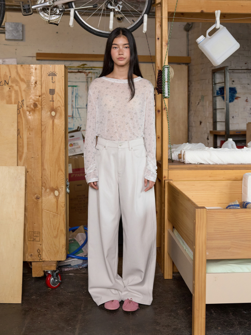 Barrel Leg Cotton Pants MU2678PT803M